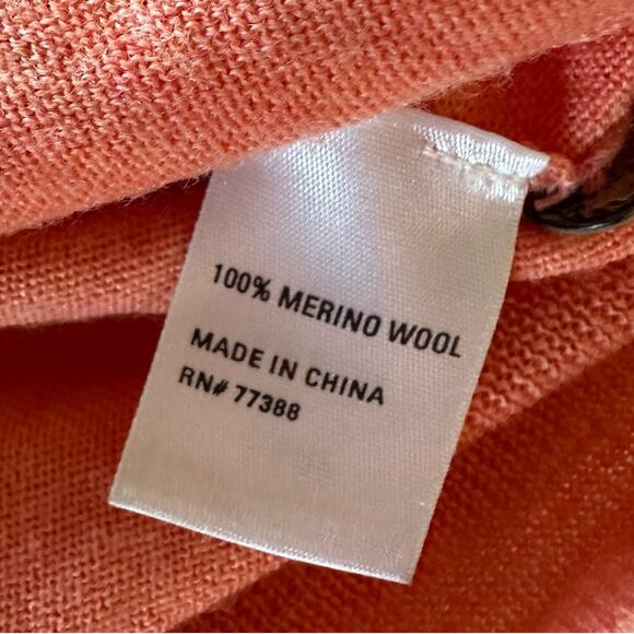 WALLACE Womens Sweater Small Pink Merino Wool Cardigan Preppy Casual Feminine - Picture 8 of 13